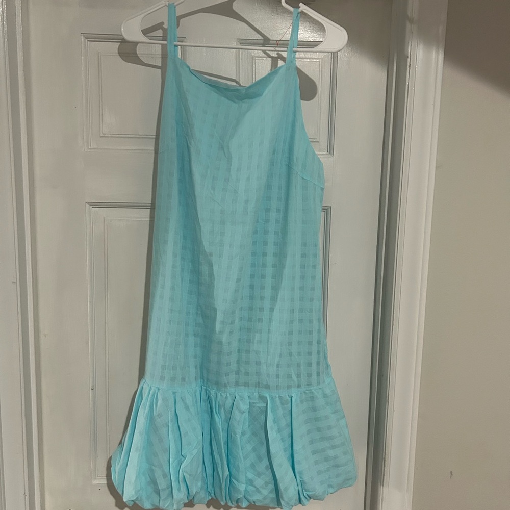 Trina Turk Women's Blue Bubble Dress Size Large